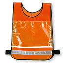 職場巡視ベスト(反射材付)(蛍光・オレンジ)