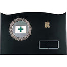 安全旗黒塗り楯(小)