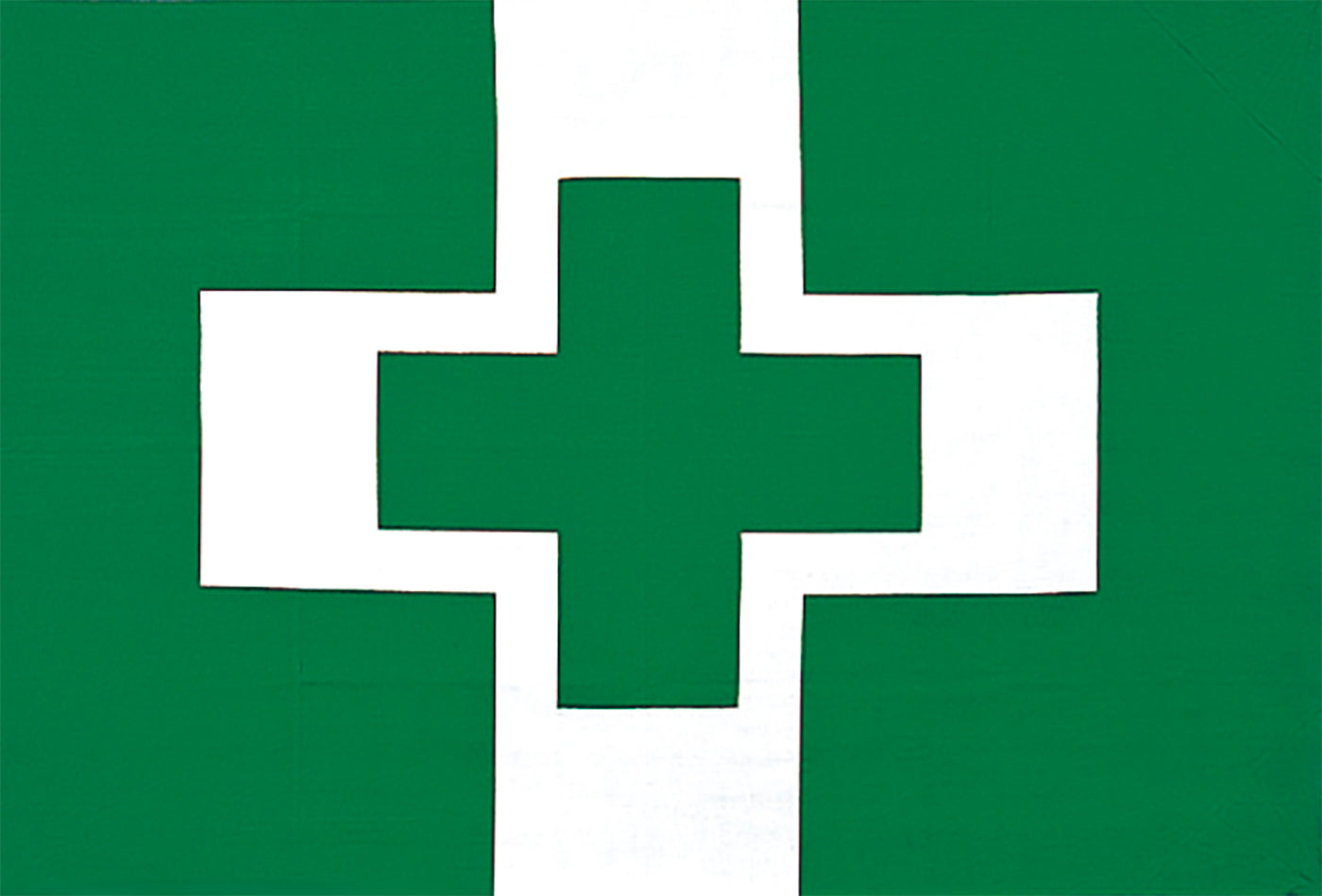 安全衛生旗（ｱｸﾘﾙ生地･ﾊﾞﾝﾃﾞｨﾝｸﾞ･大）